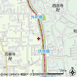 奈良県香芝市上中449-1周辺の地図