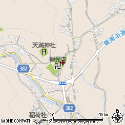 岡山県浅口市金光町上竹316周辺の地図