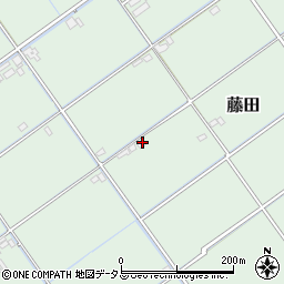 岡山県岡山市南区藤田157周辺の地図