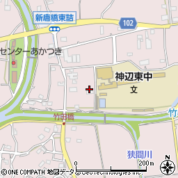 広島県福山市神辺町下竹田978周辺の地図