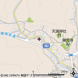 岡山県浅口市金光町上竹2165周辺の地図