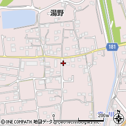 広島県福山市神辺町湯野956-1周辺の地図