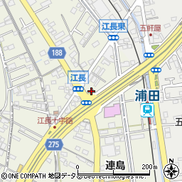水島警察署江長交番周辺の地図