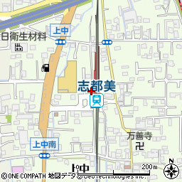 奈良県香芝市上中2013周辺の地図