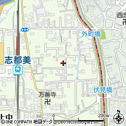 奈良県香芝市上中462-15周辺の地図
