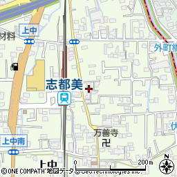 奈良県香芝市上中344-2周辺の地図