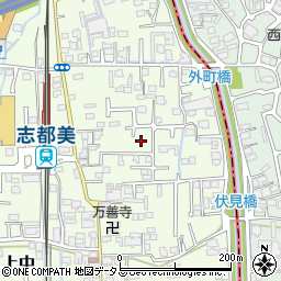 奈良県香芝市上中462-14周辺の地図