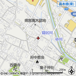 広島県府中市高木町466周辺の地図