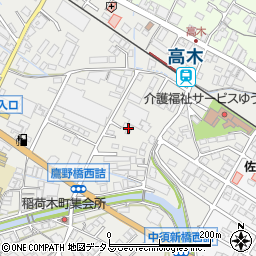 広島県府中市高木町711-8周辺の地図
