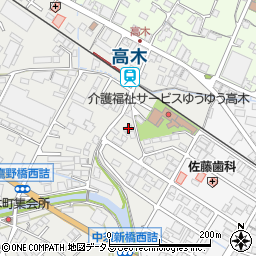 広島県府中市高木町19周辺の地図