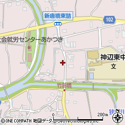 広島県福山市神辺町下竹田986周辺の地図