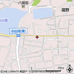 広島県福山市神辺町湯野1013-2周辺の地図