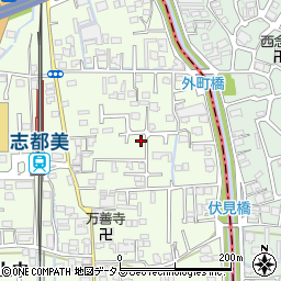 奈良県香芝市上中462周辺の地図
