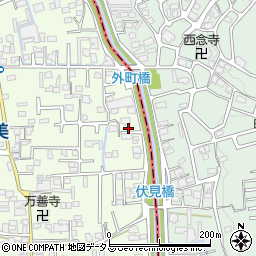 奈良県香芝市上中450-8周辺の地図