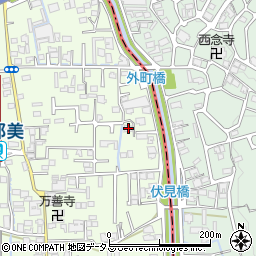 奈良県香芝市上中454-3周辺の地図