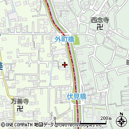 奈良県香芝市上中450-7周辺の地図