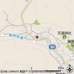 岡山県浅口市金光町上竹2181周辺の地図