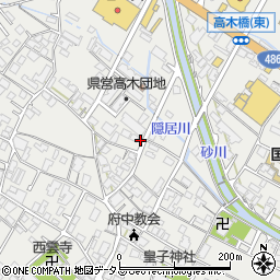 広島県府中市高木町466-1周辺の地図