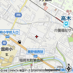 広島県府中市高木町673周辺の地図