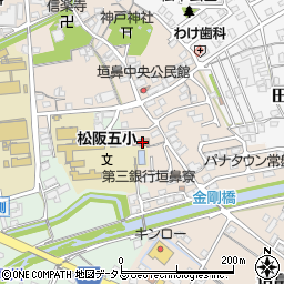 松阪市教育会館周辺の地図