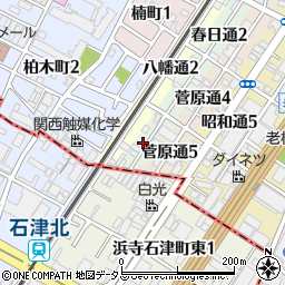 大阪府堺市堺区春日通4丁24周辺の地図