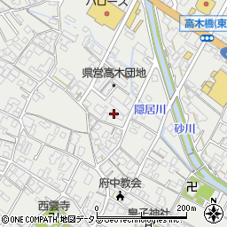 広島県府中市高木町464周辺の地図