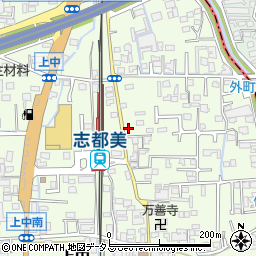 奈良県香芝市上中328-3周辺の地図