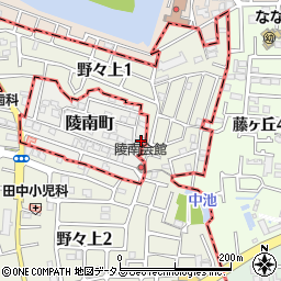 大阪府藤井寺市陵南町1-14周辺の地図
