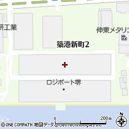 株式会社アスト中本　堺臨海物流センター周辺の地図
