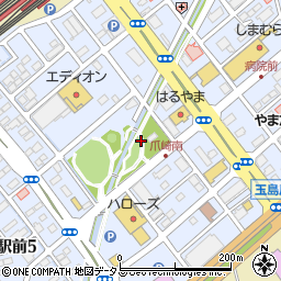 岡山県倉敷市新倉敷駅前周辺の地図