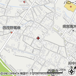 広島県府中市高木町1608-1周辺の地図