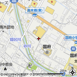 広島県府中市高木町520-4周辺の地図
