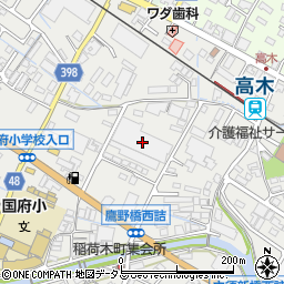 広島県府中市高木町669周辺の地図