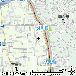 奈良県香芝市上中453-5周辺の地図