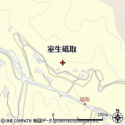 奈良県宇陀市室生砥取周辺の地図