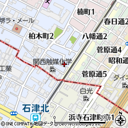 大阪府堺市堺区柏木町1丁1-3周辺の地図