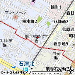 大阪府堺市堺区柏木町1丁周辺の地図