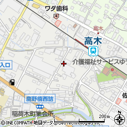 広島県府中市高木町714周辺の地図