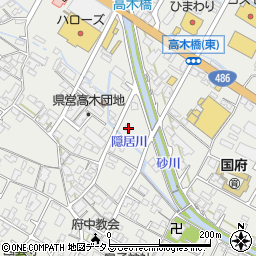 広島県府中市高木町491-1周辺の地図