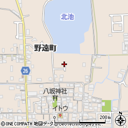 大阪府堺市北区野遠町周辺の地図