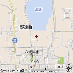 大阪府堺市北区野遠町周辺の地図