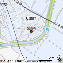 宝寿寺周辺の地図