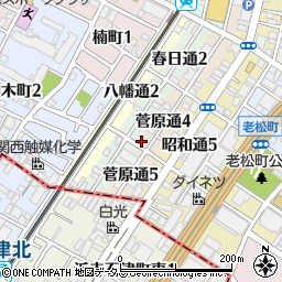 大阪府堺市堺区菅原通4丁35周辺の地図