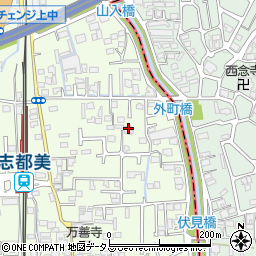 奈良県香芝市上中464-5周辺の地図