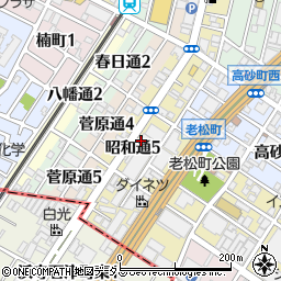 大阪府堺市堺区昭和通5丁周辺の地図