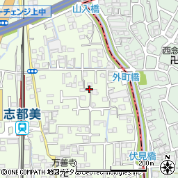 奈良県香芝市上中465-1周辺の地図