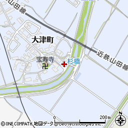 三重県松阪市大津町1073周辺の地図