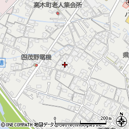 広島県府中市高木町1593-3周辺の地図