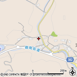 岡山県浅口市金光町上竹2117周辺の地図