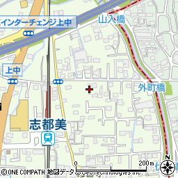 奈良県香芝市上中469-1周辺の地図